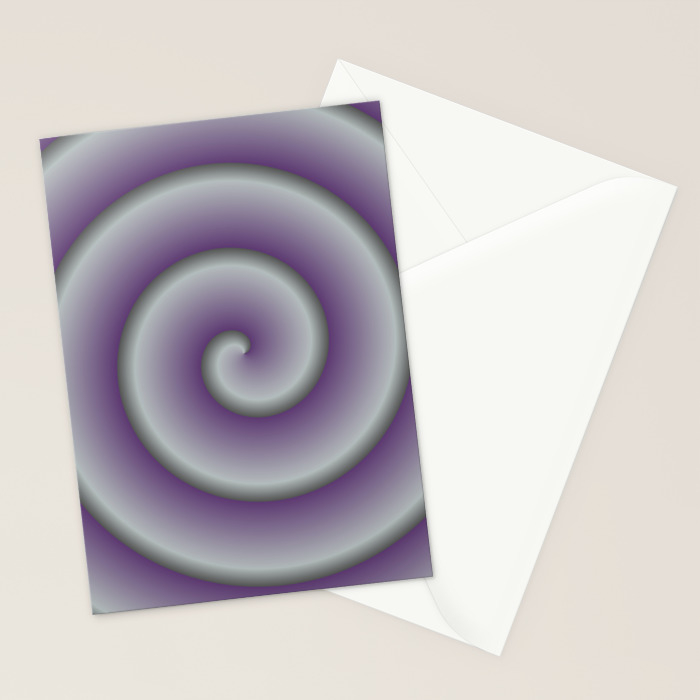 Gradient Purple Swirls Stationery Cards By Apgme Society6