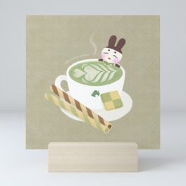 Matcha Latte Onsen Mini Art Print
