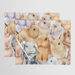 Cute rabbits pattern Placemat