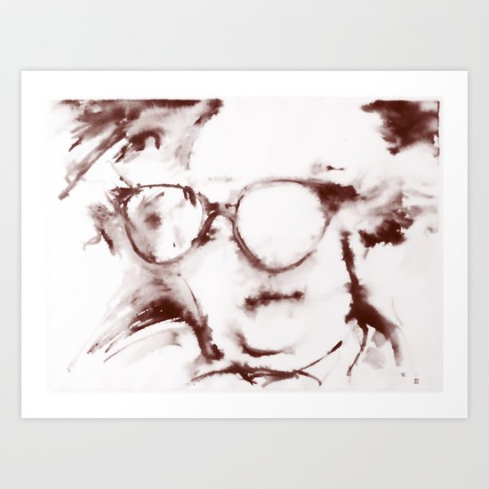 The Visionary Sepia Art Print