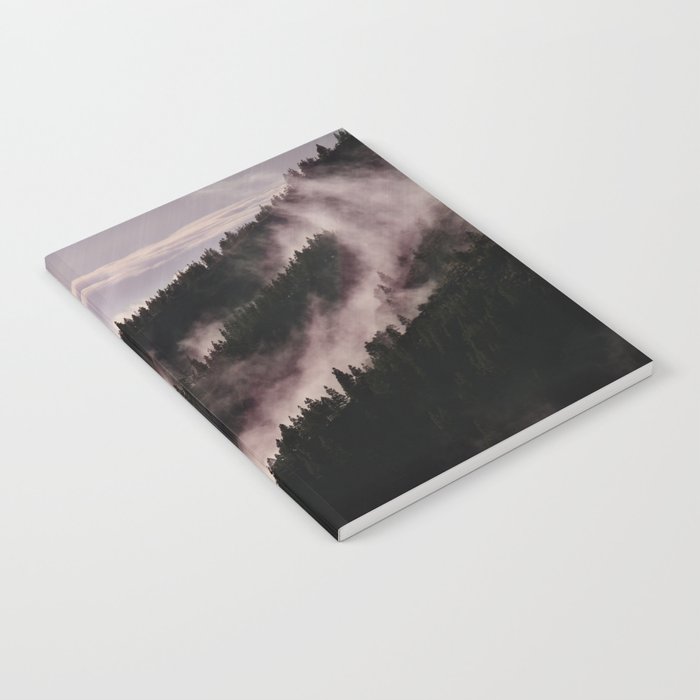 Mystic fog in the woods Notebook