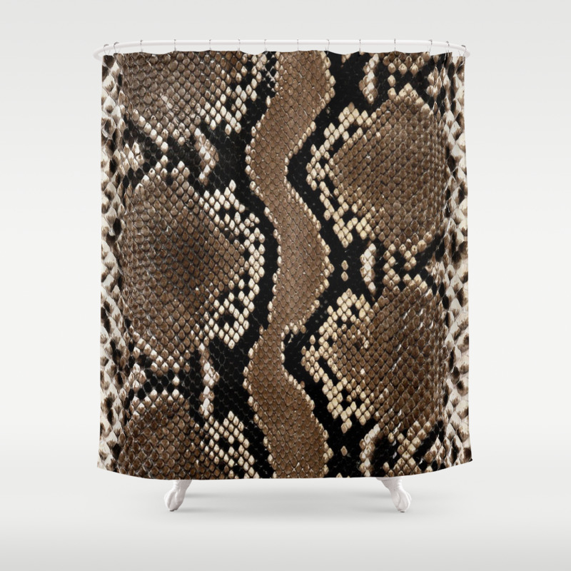 Python Skin Pattern Snake Skin Brown Animal Print Home Decor