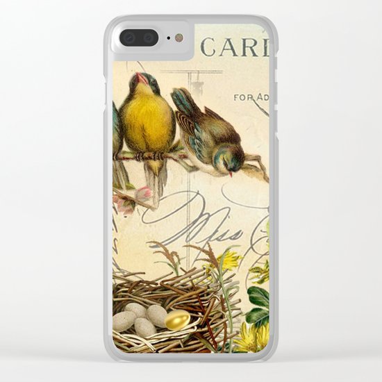 Sweet birds #5 Clear iPhone Case
