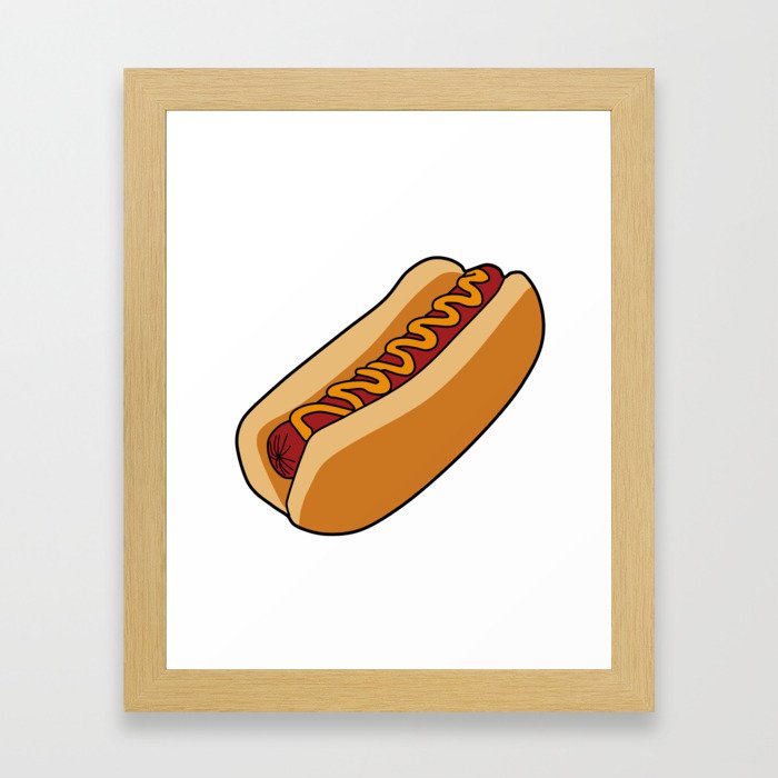 Hotdog Framed Art Print