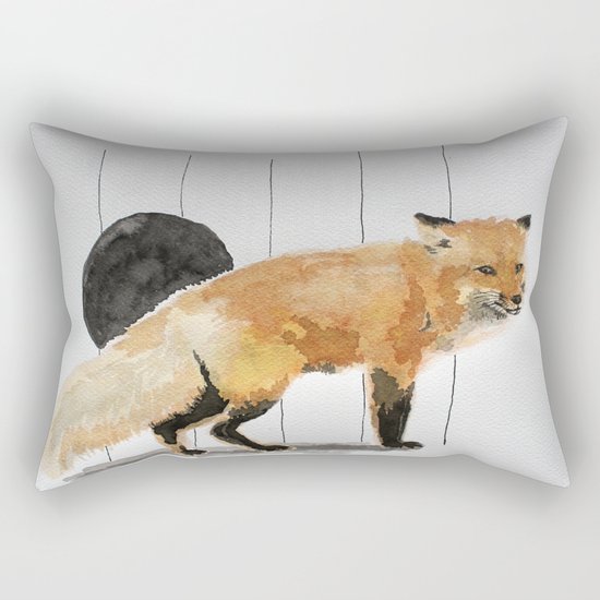 Smiling Fox Rectangular Pillow