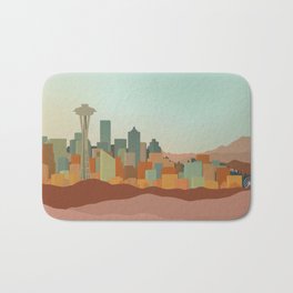 Seattle Skyline Bath Mat