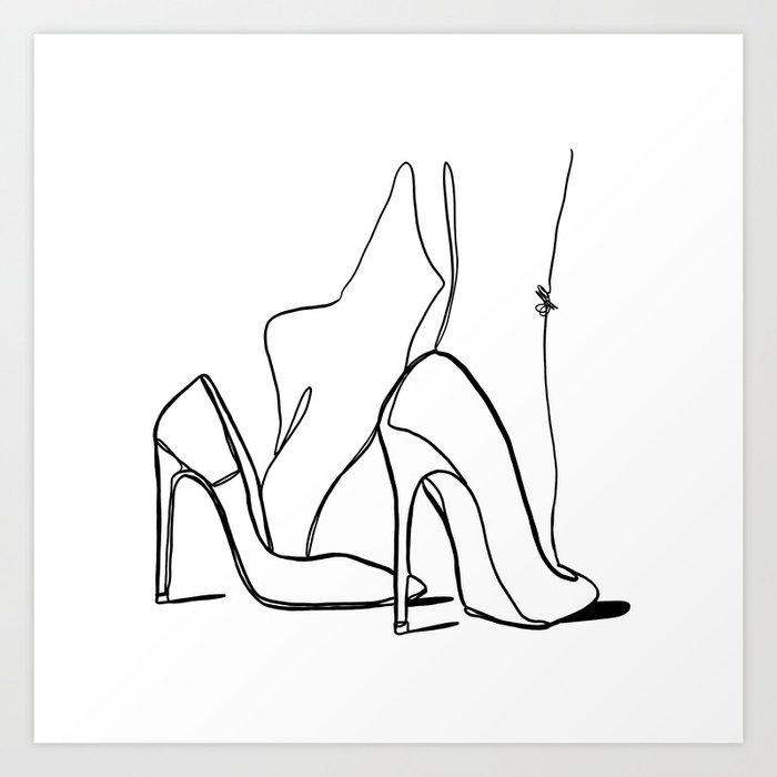 Walk a Day in her Shoes Art Print