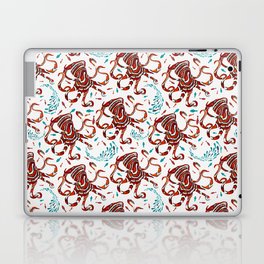 Orange Octopus Laptop Skin