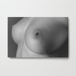 Breast of Naked Woman Metal Print | Body, Attractive, Boob, Breast, Curve, Nipple, Sex, Curated, Striptease, Female 