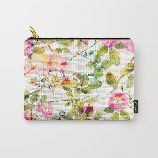 soft pink rosebush Carry-All Pouch