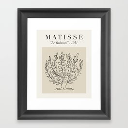Matisse - "Le Buisson", Mid Century Abstract Art Decor Framed Art Print