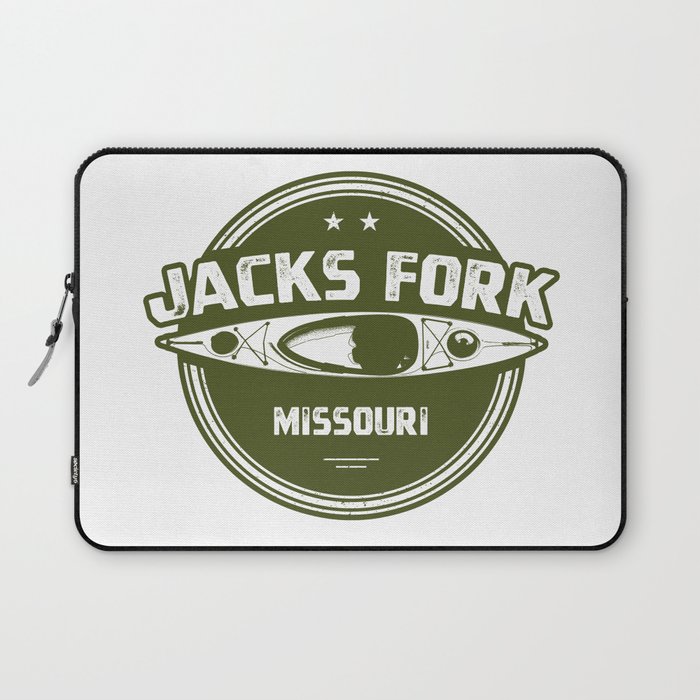 Jacks Fork River Missouri Kayaking Laptop Sleeve