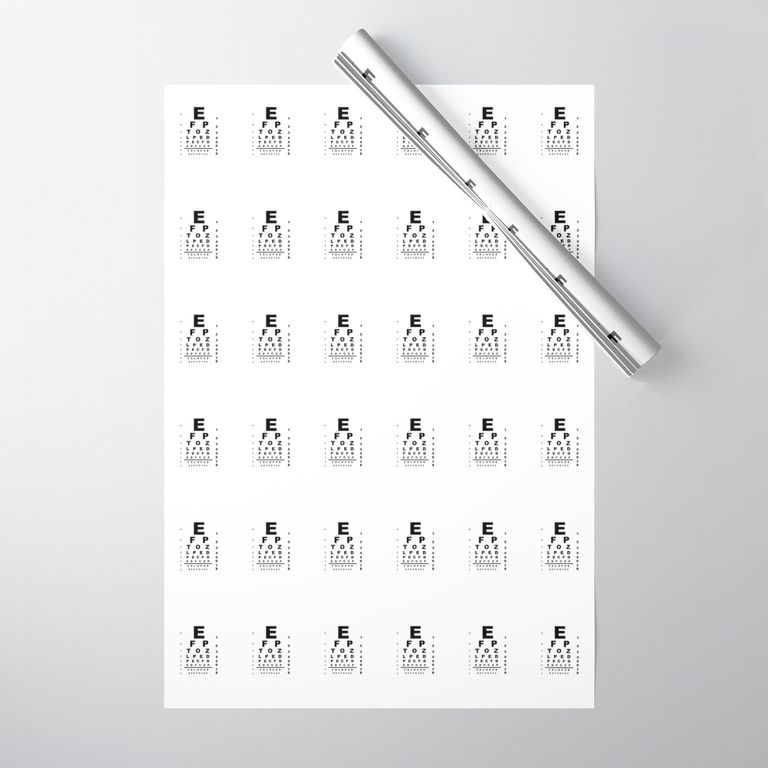 Eye Test Chart Wrapping Paper By Homestead Society6