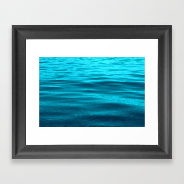 Water : Teal Tranquility Framed Art Print