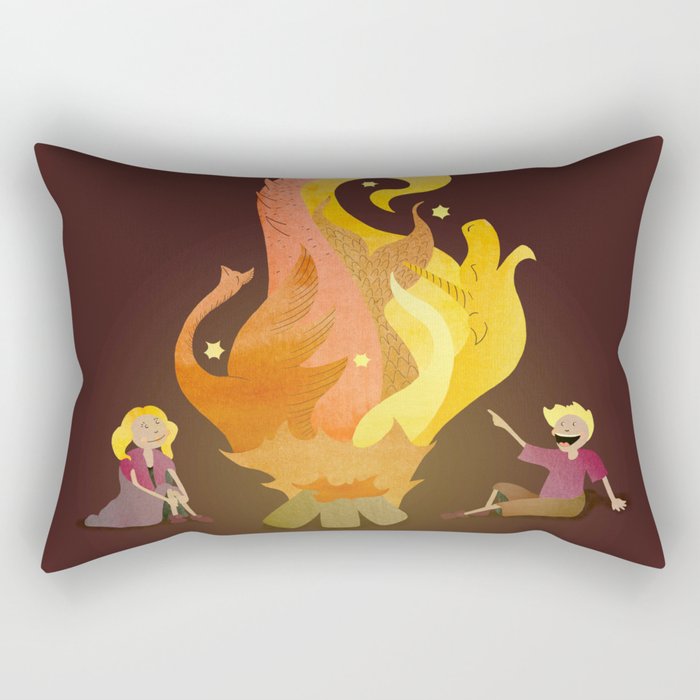 Campfire Magic Rectangular Pillow