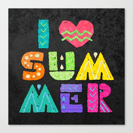 I love summer! Canvas Print