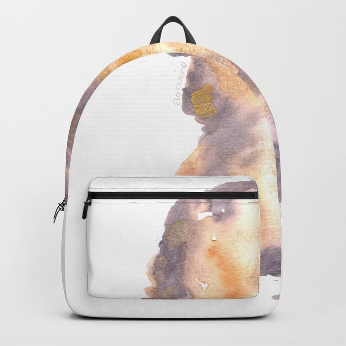 Minimalist Art Abstract Art Watercolor Painting Soft Texture Watercolor | [Grief] Ascension Backpack