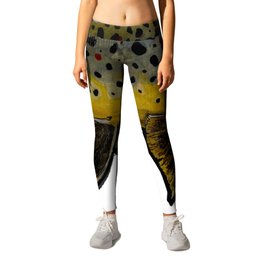 Brown trout Leggings | Outdoor, Watercolor, Browntrout, Digital, Painting, Fishing, Fish 