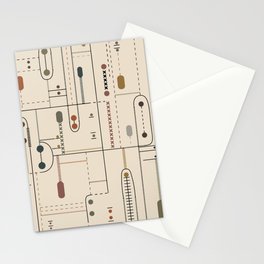 Abstract Earth Circuit Stationery Card