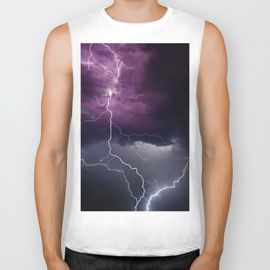 Lightning Parallel Biker Tank