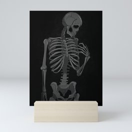 Protect My Heart Skeleton Mini Art Print