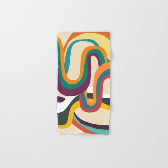 Groovy rainbow of doom Hand & Bath Towel