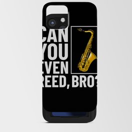 Saxophone Musician Alto Tenor Instrument Beginner iPhone Card Case