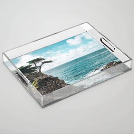 Lone Cypress of 17 Mile Drive Acrylic Tray