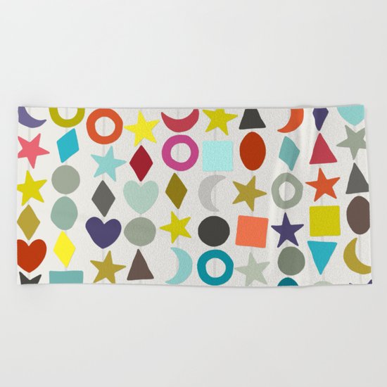 geo garland Beach Towel