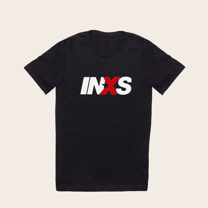 INXS Logo 1 White T Shirt by TheNameless Society6
