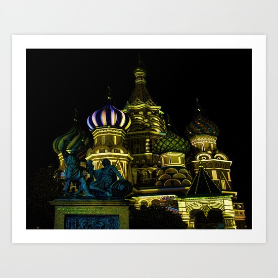 Saint Basil's Cathedral, Moscow Art Print