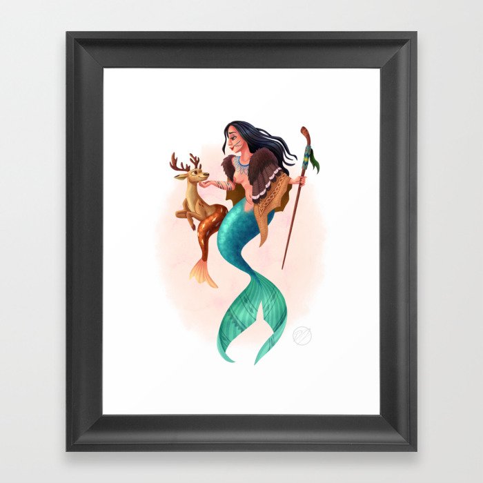 HOSHONT' OMBA - World Class Mermaids Framed Art Print