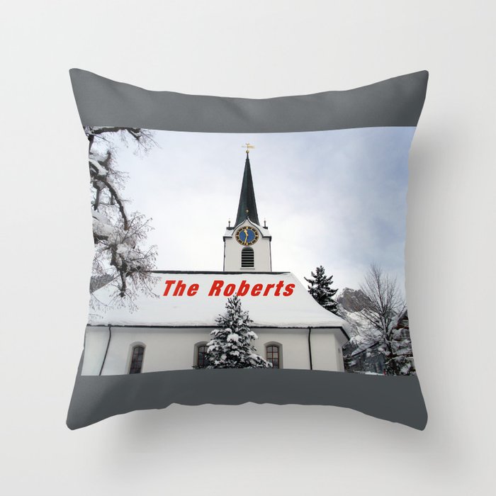 Personalized christmas throw discount pillows