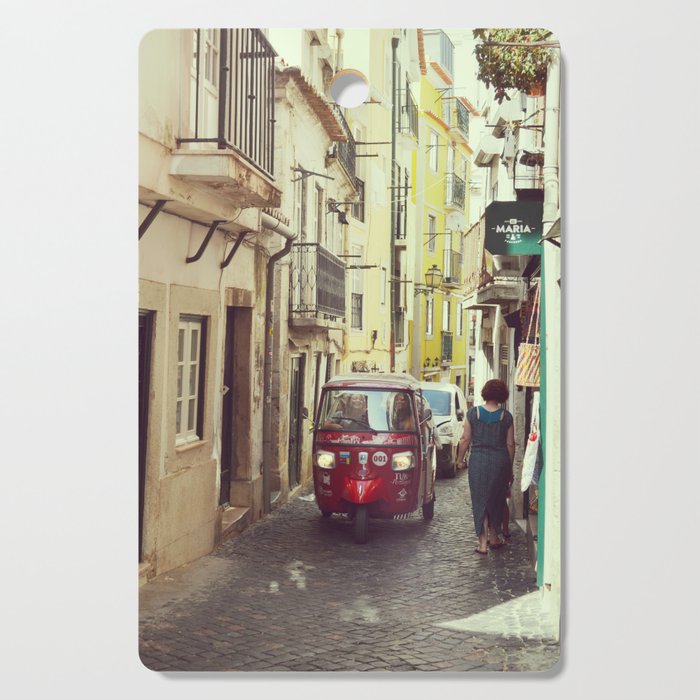 Street in Lisbon | Portugal Summer Holidays | Travel Photography Cutting Board
