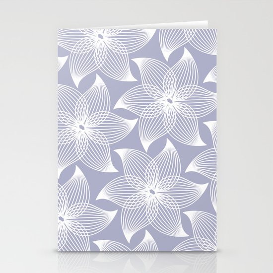 Pale flower pattern Stationery Cards