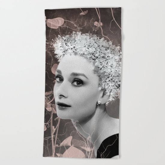 Audrey in White Beach Towel
