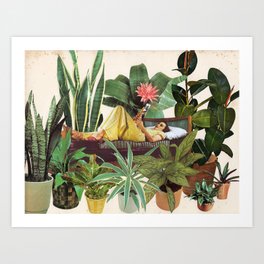 TERRARIUM by Beth Hoeckel Kunstdrucke | Nature, Pop Art, Digital, Paper, Foliage, Photomontage, Vintage, Curated, Collage, Graphicdesign 