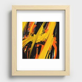 Expressionist Painting. Abstract 87. Recessed Framed Print