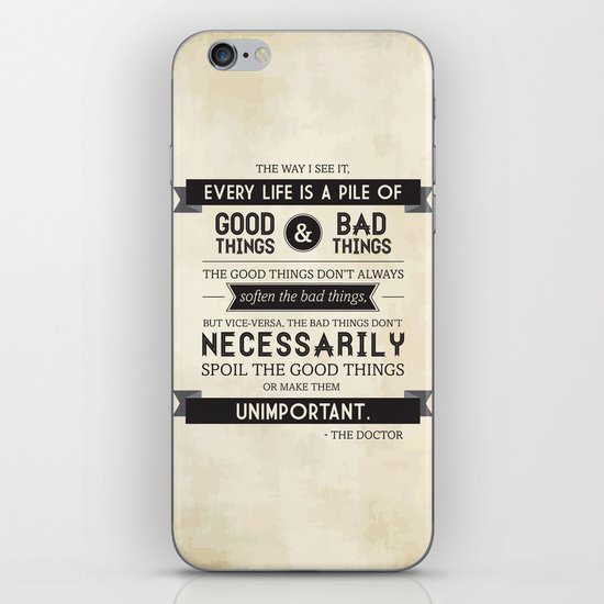 Good Things & Bad Things iPhone & iPod Skin