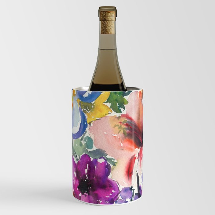 rainbow floral pattern N.o 4 Wine Chiller