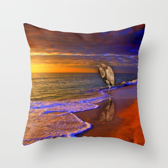Enjoy the moment. Sunset over Sanibel Island, Florida Throw Pillow