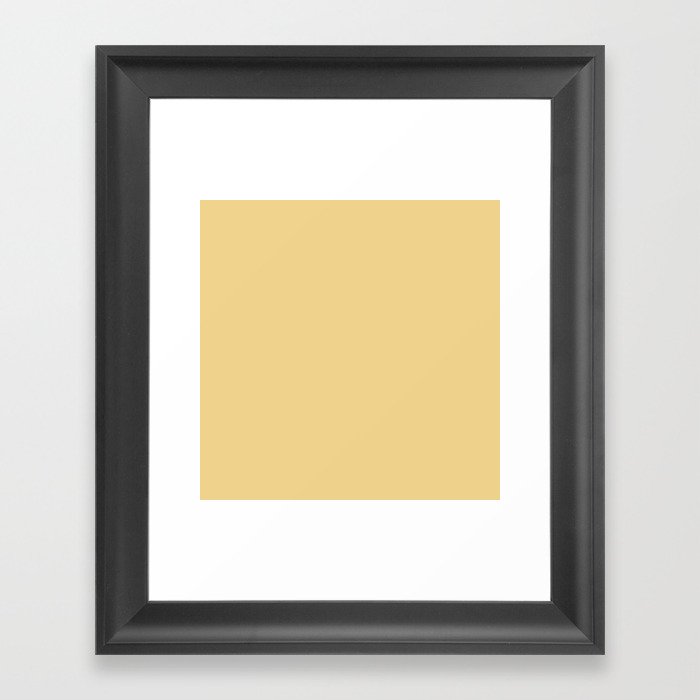 Warm Light Yellow Framed Art Print