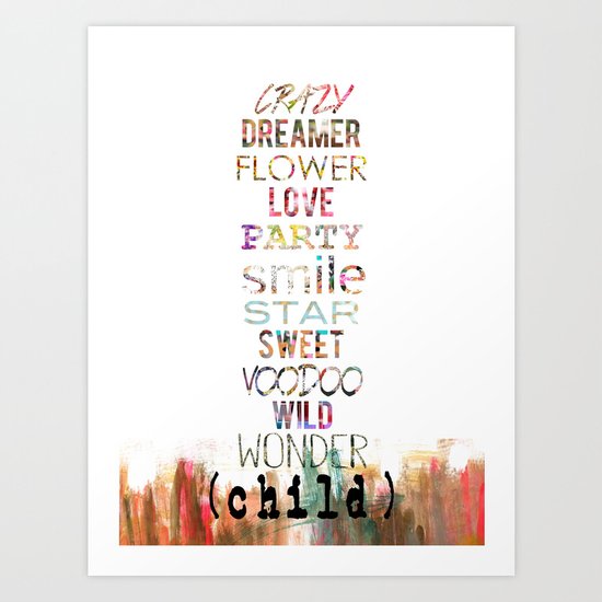 Wild Child Art Print