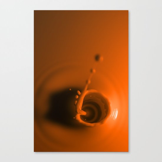 A Drop of Orange Canvas Print