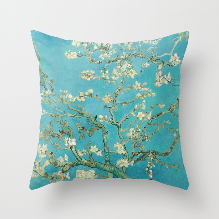 Almond Blossom by Vincent van Gogh, 1890 Throw Pillow