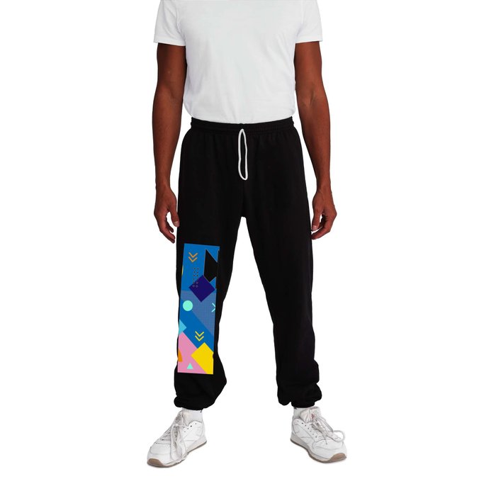 Colorful Retro Memphis Sweatpants
