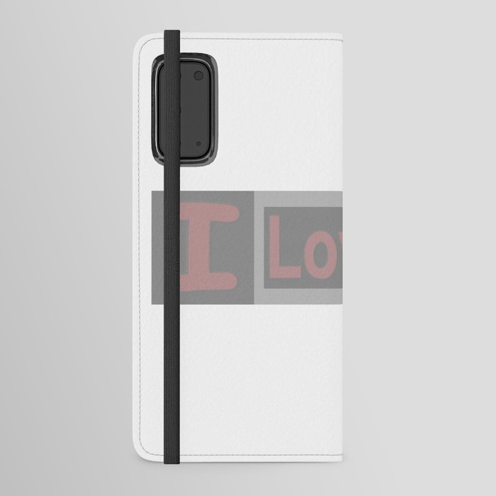 Cute Expression Artwork Design "Love Life". Buy Now Android Wallet Case