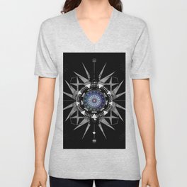 Star Warrior of Peace for the Four Directions Meditation Mandala Art V Neck T Shirt