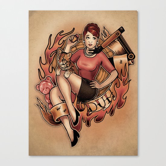 Duh! Canvas Print