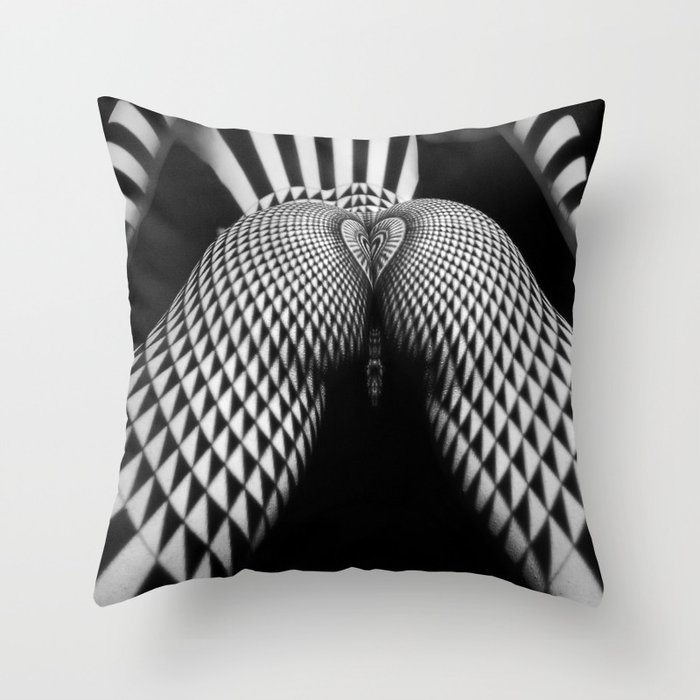 Nude woman body closeup of crotch abstract Throw Pillow by Maxim Images  Exquisite Prints - Fine Art America